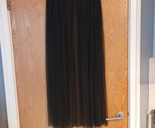 H&M - Coachelle  Sheer Fine Tulle  Black Skirt.   S.12.(40)  New.