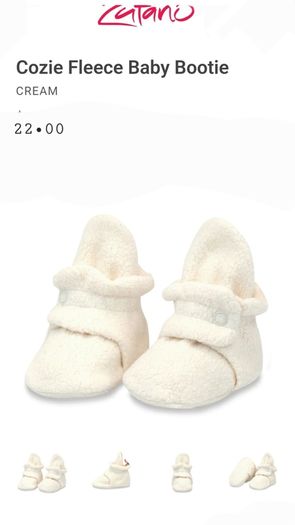 Zatano  fleece baby booties (796)