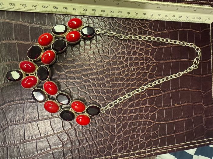 silver necklace