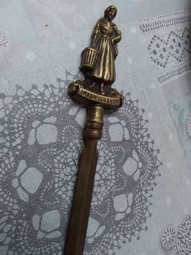 Vtg Brass Letter Opener