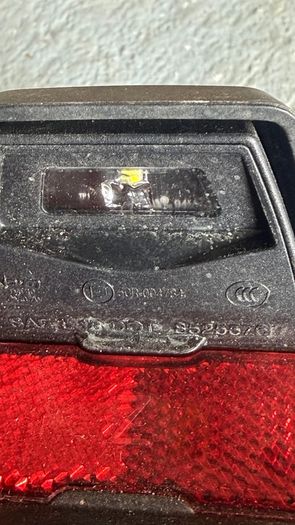 BMW S1000RR. Genuine License Plate Bracket/LED indicators.