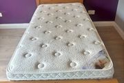 As New - Stunning Extremely Solid Single Wooden Bed Frame - Can Deliver