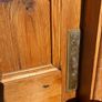 stained glass internal pitch pine panelled door Image 4