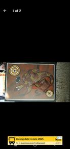 Painting by famous Australian Aboriginal artist, Karen Taylor.