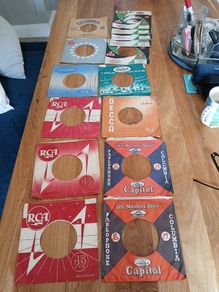 Vintage 7" Record sleeves