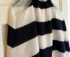 COS Navy & Cream top