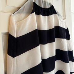 COS Navy & Cream top