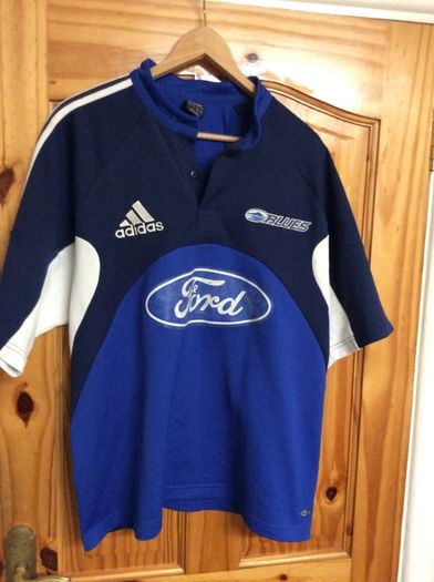 Blues Rugby Union Football Club.Auckland New Zealand. Official Adidas Home Jersey Worn During Victorious Super League Champions Winning Season Of 2002/03. Authentic Original.