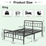 King Size Bed Frame 5ft with Headboard and Footboard Image 2
