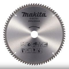 Makita D-81751 Tct Saw Blade 260 X 30mm 80t Mp