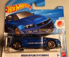 Hot wheels Nissan Skyline GT-R BNR34