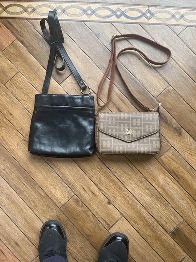 Ladies Crossbody Black & Brown/Coffee Bags as new