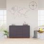 Sideboard High Gloss Grey 120x36x69 cm Chipboard Image 5