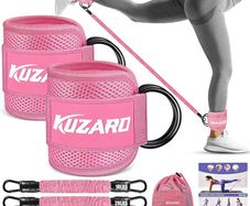 Resistance Bands Set with Ankle Straps, Legs and Glutes Workout Equipment, Ankle Weights Bands for Women, Booty Exercise Equipment for Kickbacks and Hip Training, Home Gym Fitness Equipment