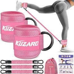 Resistance Bands Set with Ankle Straps, Legs and Glutes Workout Equipment, Ankle Weights Bands for Women, Booty Exercise Equipment for Kickbacks and Hip Training, Home Gym Fitness Equipment