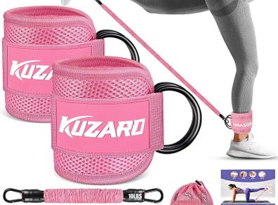 Resistance Bands Set with Ankle Straps, Legs and Glutes Workout Equipment, Ankle Weights Bands for Women, Booty Exercise Equipment for Kickbacks and Hip Training, Home Gym Fitness Equipment