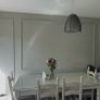 solid wood table with glass top Image 2