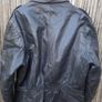 Unisex Heavy Duty, Zipped Black Leather Jacket Image 4