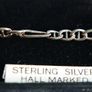 Vintage 925 Sterling Silver Figaro Link Chain Bracelet (in original box) length 7,5" - 5,2g Image 2