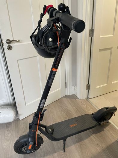 Segway Ninebot F2 Pro E Electric Scooter with Segway helmet and combo lock