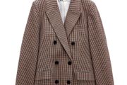 Zara Check Linen Blend Blazer XL