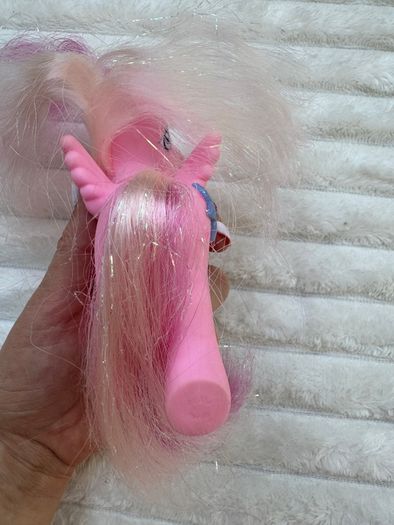 My Little Pony G3 Hidden Treasure Pegasus Pink Glitter Jewel 2004 Dirty Used Please see photos