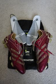 Football Boots Adidas Predator Absolute Beckham Red (2006) Size 8.5UK FG