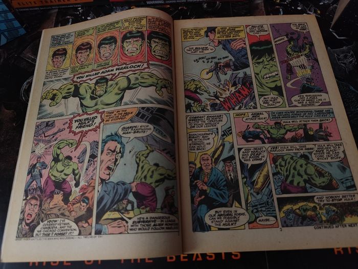 Incredible Hulk ! Issue #178 ! Warlock Born again ! Resurrection Cover ! Bronze Age Comic from 1974 ! by Marvel !