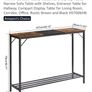 Console Table (Rustic Brown & Black) 107 x 30 x 78cm Image 3