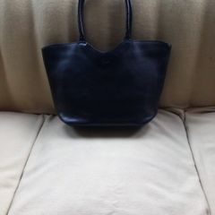 Chesneau Black Tote All Leather Bag