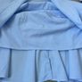 top Zara size large off the shoulder top cotton blue Image 4