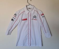 Citroen racing embroidered shirt size small ptp 19" white in like new condition