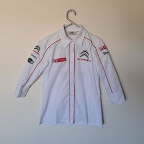 Citroen racing embroidered shirt size small ptp 19" white in like new condition