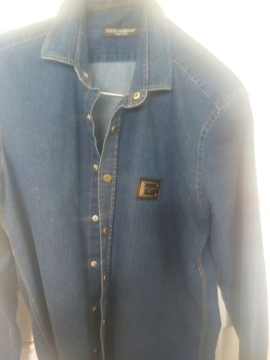 Dolce and gabana men's denim shirt
