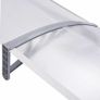 Door Canopy Grey and Transparent 300x80 cm PC Image 2