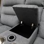 Titan Grey Fabric Recliner Sofa Set Image 10