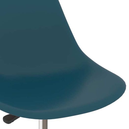 Swivel Dining Chairs 6 pcs Turquoise PP