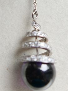 Vintage Sterling Silver 925  Pendant Necklace length 16" - 19,7g