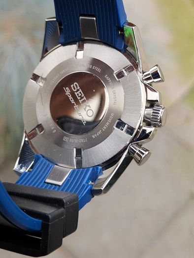 Watch Seiko Sportura. Chronograph. Alarm