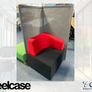 4 X Steelcase B Free Lounge Chairs & Screens Image 2