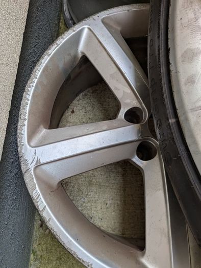 2x Tyres + Genuine Audi A5 Alloys R18 (OEM Ronal)
