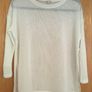 RI White Split Hem Sheer Jumper New Image 5