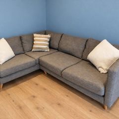 Grey Corner Sofa  FREE Delivery