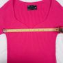 ASOS Hot Pink Fuchsia Ribbed Knit Mini Dress Feather Trim 10UK/38EU Image 8