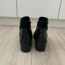 River Island Black Leather Ankle Boots Image 9