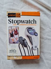 Original ideas stopwatch with compass and whistle brand new
