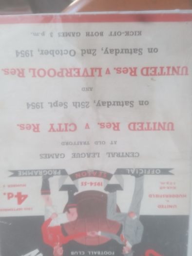 Rare Manchester United Programmes