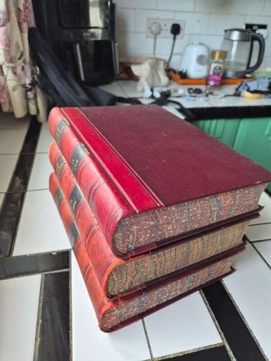 Antique 10 inch 3 volumes encyclopedia books