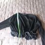 Cropped V Neck top size 10 with beaded cuff and waist Image 4