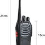 2PCS Walkie Talkie USB power Rechargeable Walkie Talkies Long Range Two-Way Radio Walky Talky with Earpieces 16CH Handheld Transceiver with LED Light for Field Survival Biking Hiking Image 7